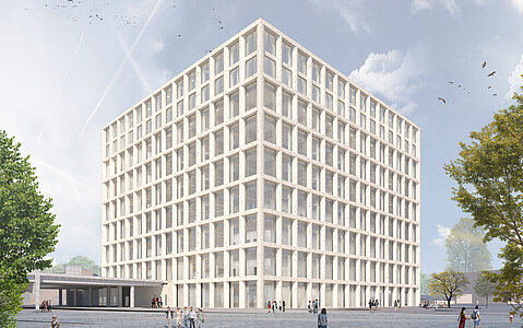 Visualisierung Neubau Bibliothek TU Dortmund