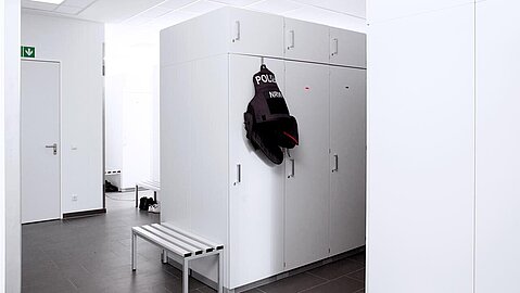 Der neue Umkleidebereich