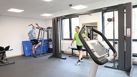 Training im neuen Fitnessraum