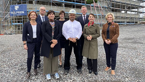 Bild vom Richtfest für das neue Forschungszentrum CALEDO