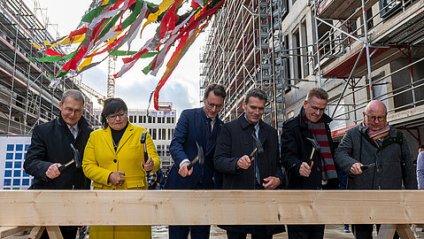 Mussten selber Hand anlegen: