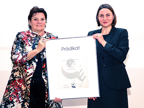Überreichung der Auszeichnung "Total E-Quality" Auszeichnung Total E-Quality