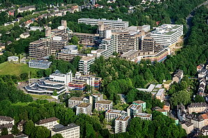 Luftbild des Campus Grifflenberg.