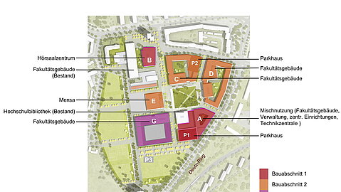 Masterplan Campus Deutz Bauabschnitte