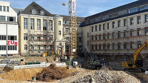 Der Neubau wird das Herzstück des neuen Campus.